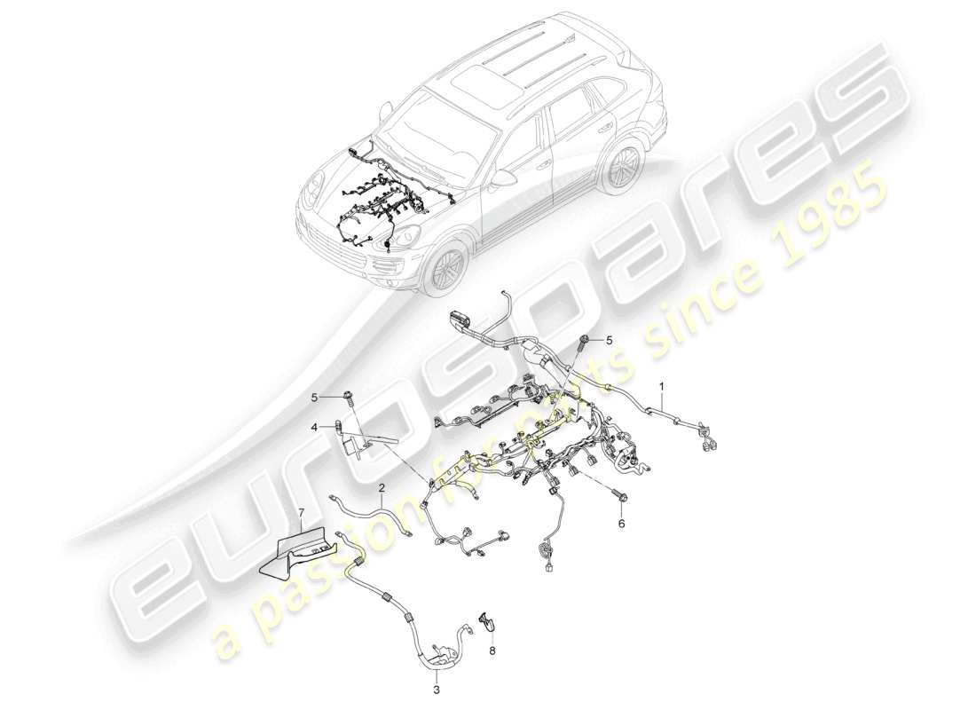 diagrama de pieza que contiene el número de pieza 95860701210