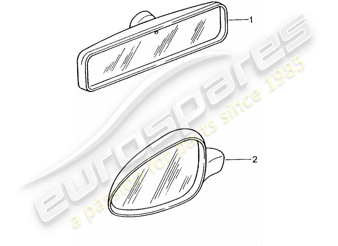 un diagrama de piezas del catálogo de piezas porsche 2008 (tequipment)