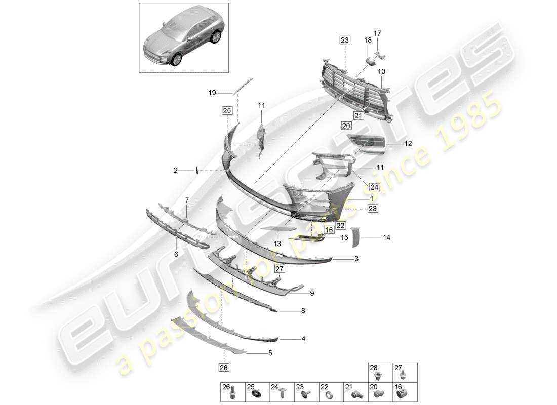 diagrama de pieza que contiene el número de pieza 95b807763c