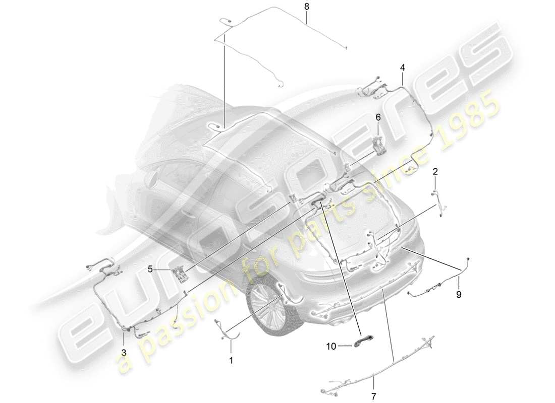 diagrama de pieza que contiene el número de pieza 95b971145am