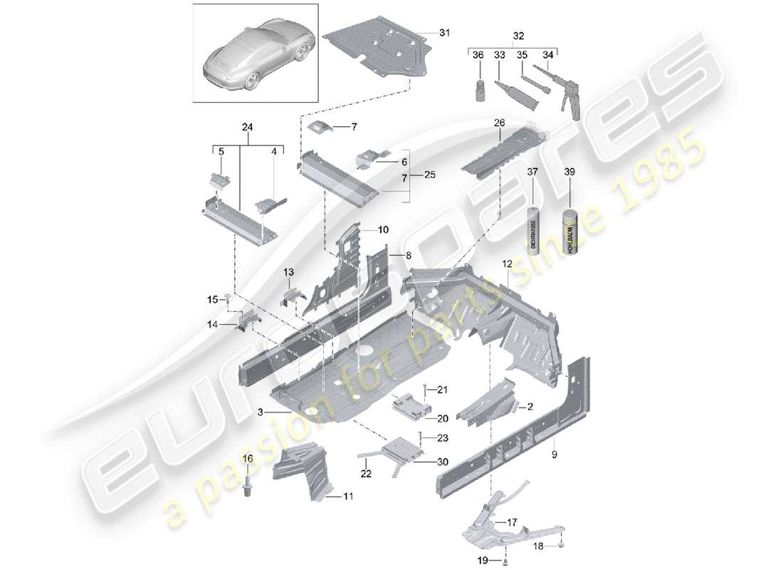 diagrama de pieza que contiene el número de pieza 99150136700