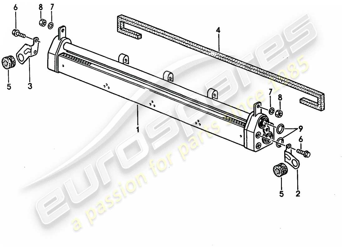 un diagrama de piezas del catálogo de piezas porsche 1993 (928)