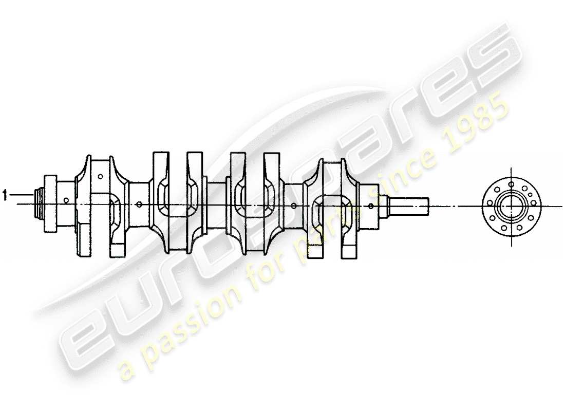 un diagrama de piezas del catálogo de piezas porsche 2007 (refurbished and exchange catalogue)