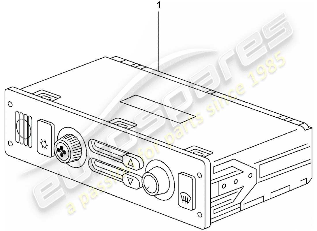 un diagrama de piezas del catálogo de piezas porsche 1997 (refurbished and exchange catalogue)