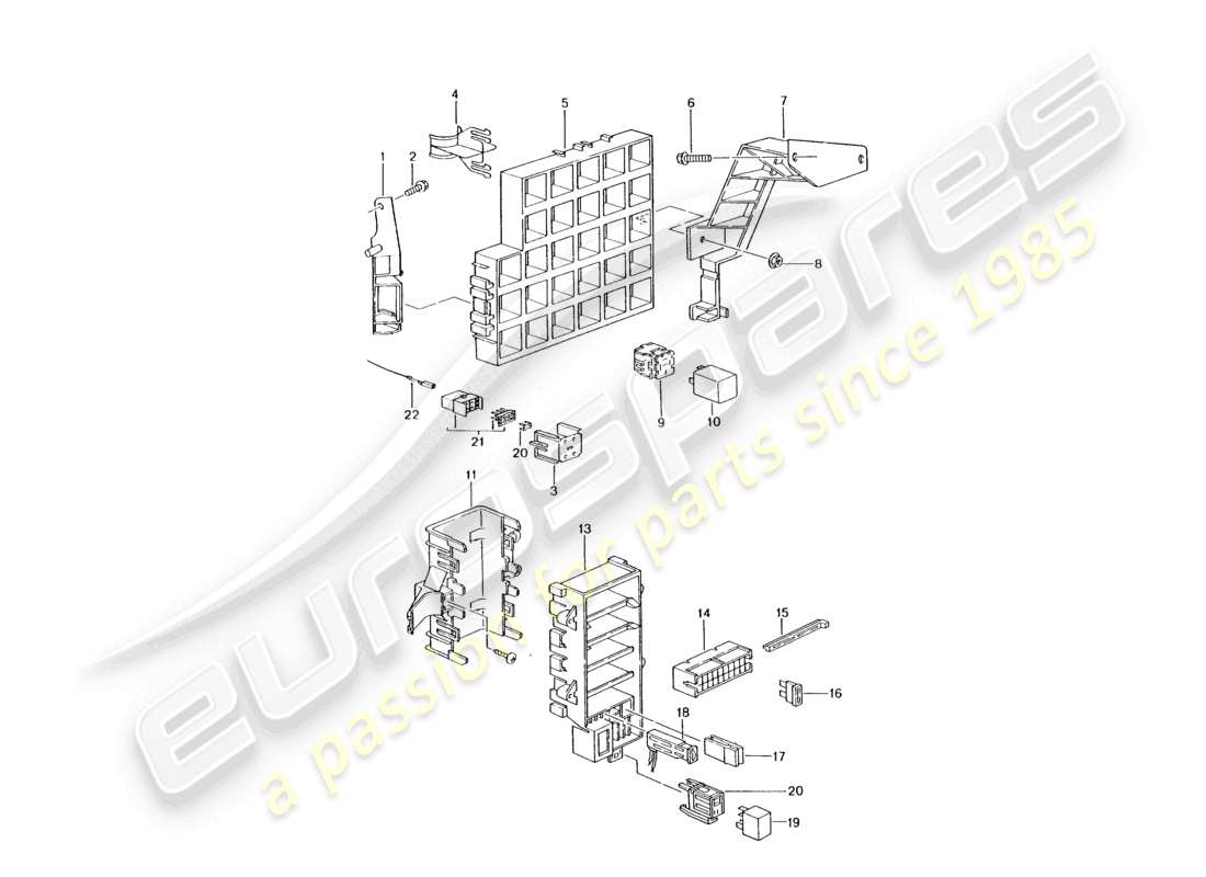 un diagrama de piezas del catálogo de piezas porsche 2003 (986 boxster)