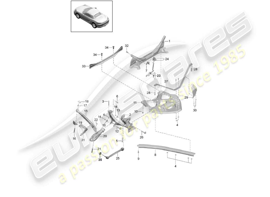 diagrama de pieza que contiene el número de pieza 98133119800
