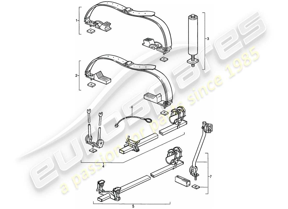 un diagrama de piezas del catálogo de piezas porsche 1979 (928)