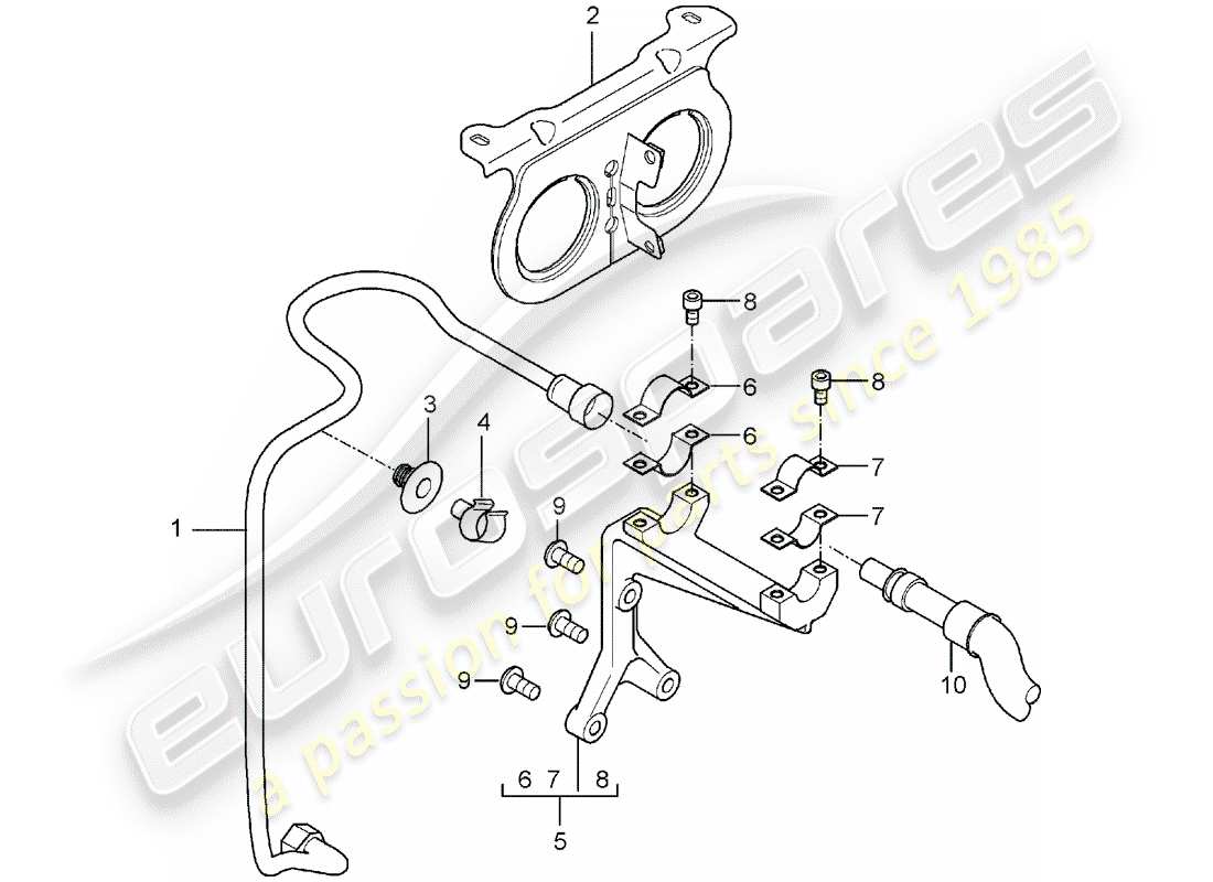 un diagrama de piezas del catálogo de piezas porsche 2006 (carrera gt)