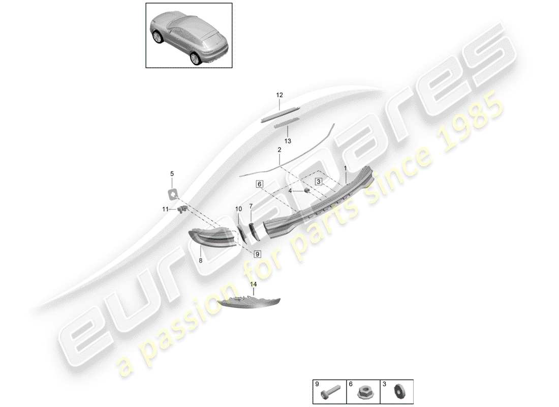 diagrama de pieza que contiene el número de pieza 95b827359