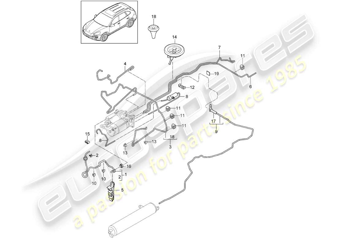 diagrama de pieza que contiene el número de pieza 95835951000