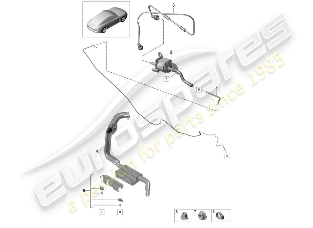 diagrama de pieza que contiene el número de pieza 971261173b