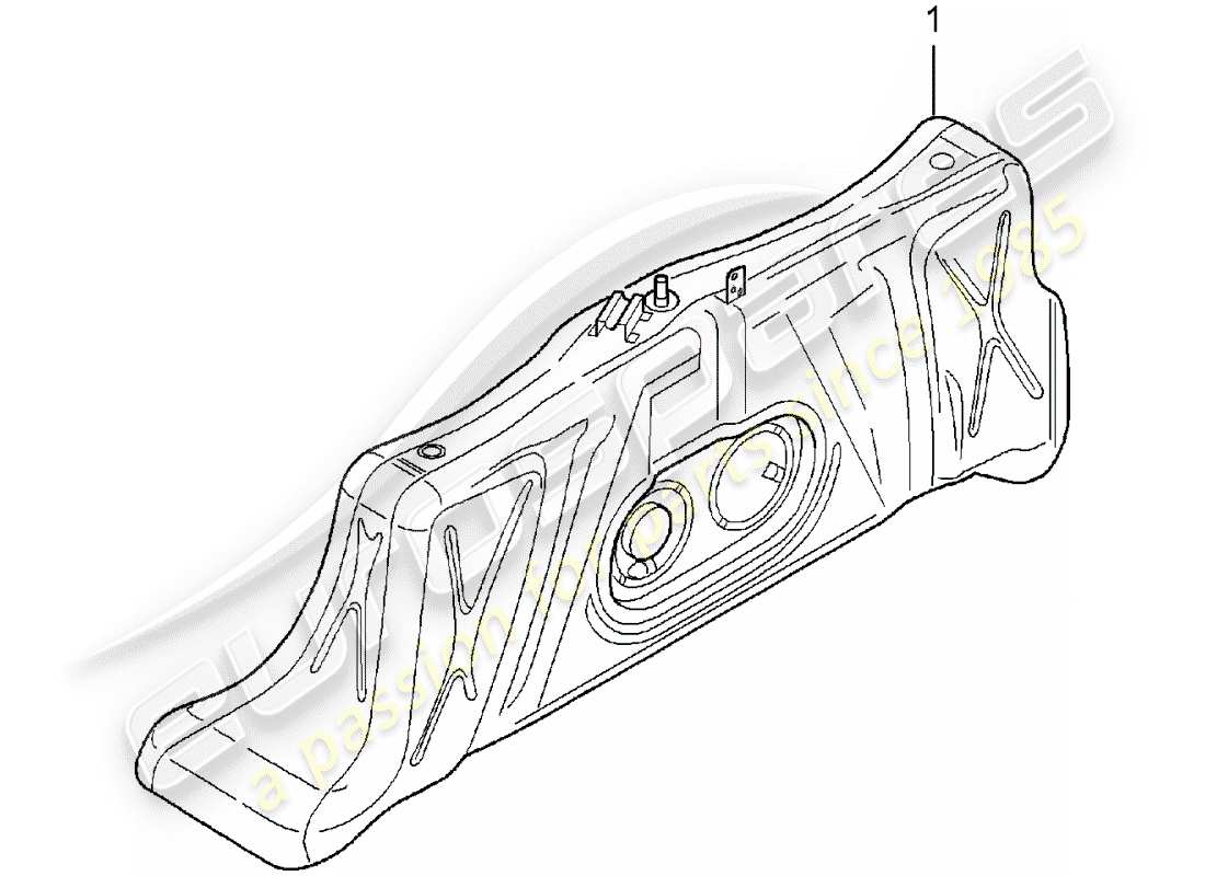 un diagrama de piezas del catálogo de piezas porsche 1991 (refurbished and exchange catalogue)