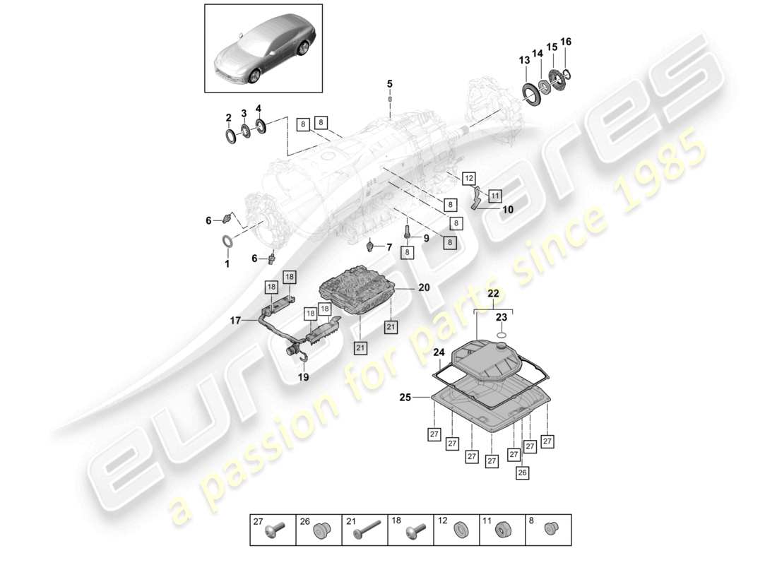 diagrama de pieza que contiene el número de pieza 9a700853400