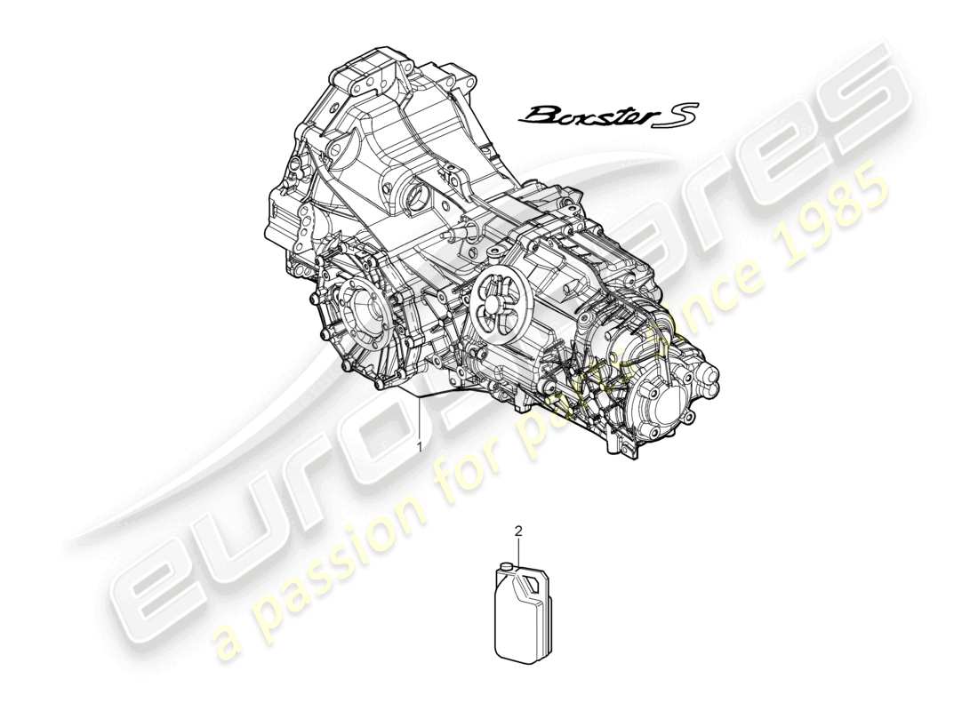un diagrama de piezas del catálogo de piezas porsche 2006 (987 boxster)