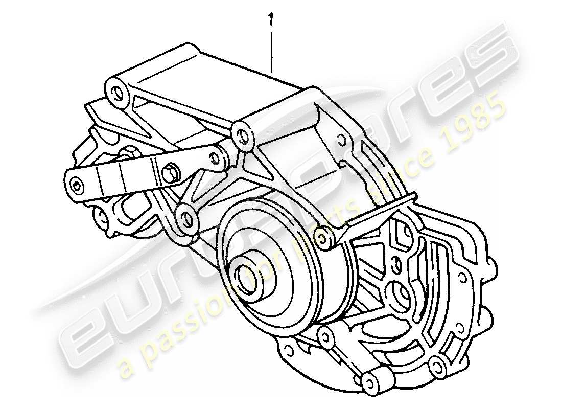 un diagrama de piezas del catálogo de piezas porsche 2003 (refurbished and exchange catalogue)