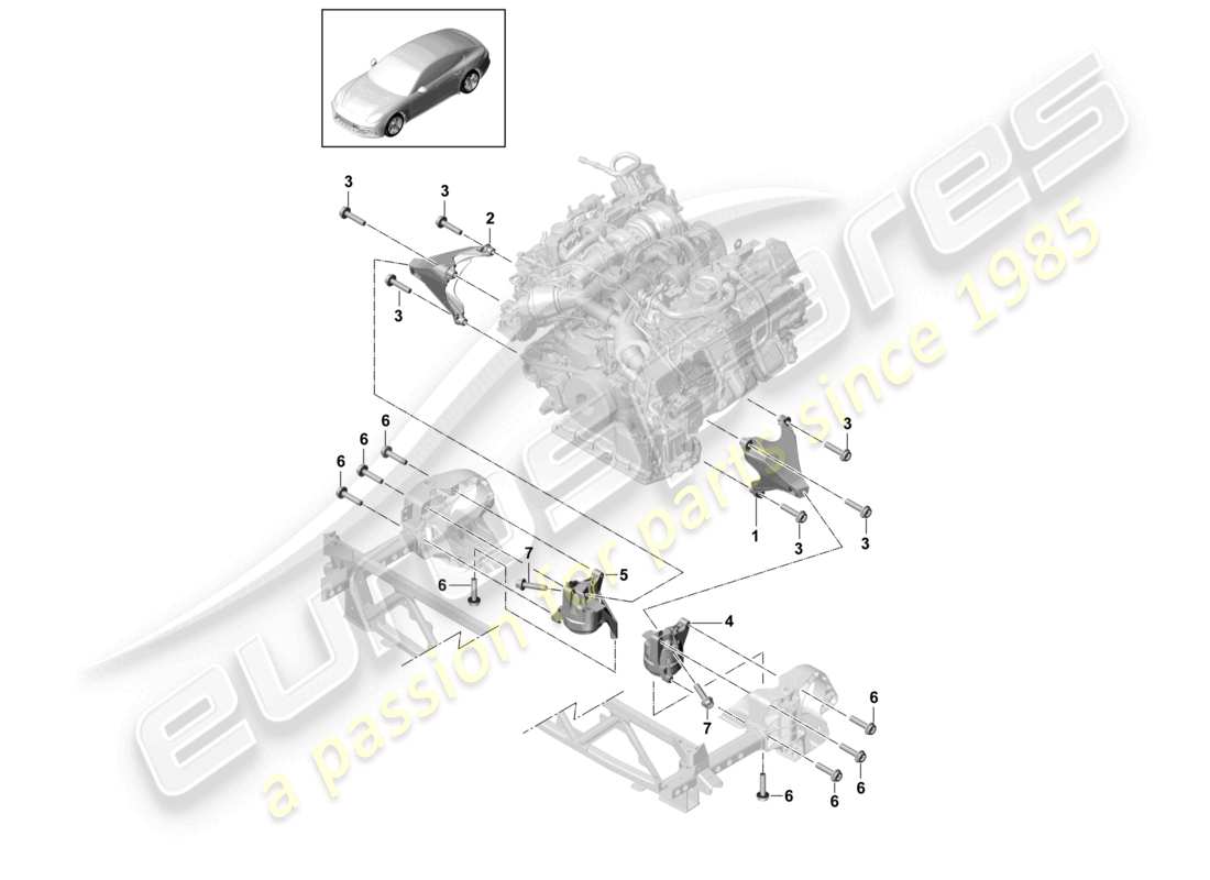 diagrama de pieza que contiene el número de pieza 9a719930801