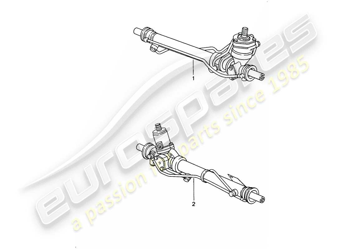 un diagrama de piezas del catálogo de piezas porsche 2003 (refurbished and exchange catalogue)
