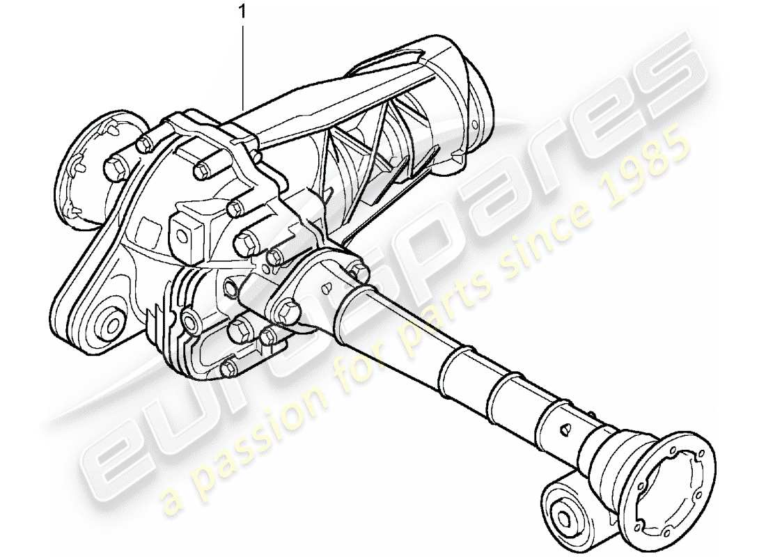 un diagrama de piezas del catálogo de piezas porsche 1989 (refurbished and exchange catalogue)