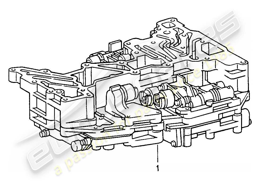 un diagrama de piezas del catálogo de piezas porsche 1990 (refurbished and exchange catalogue)
