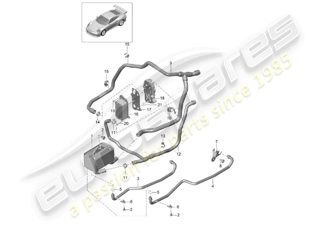 diagrama de pieza que contiene el número de pieza 9g130773580