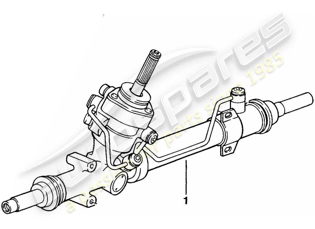 un diagrama de piezas del catálogo de piezas porsche 1973 (refurbished and exchange catalogue)