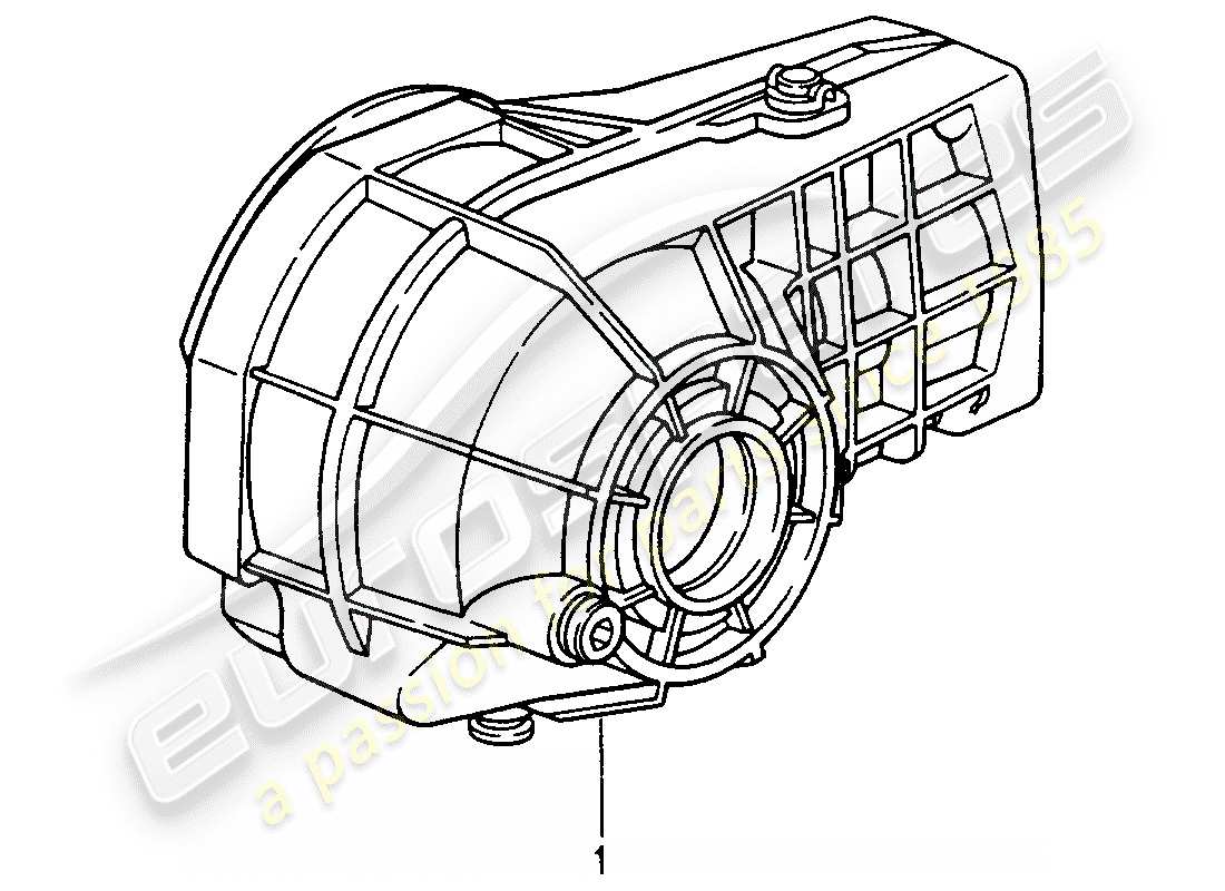 un diagrama de piezas del catálogo de piezas porsche 1978 (refurbished and exchange catalogue)
