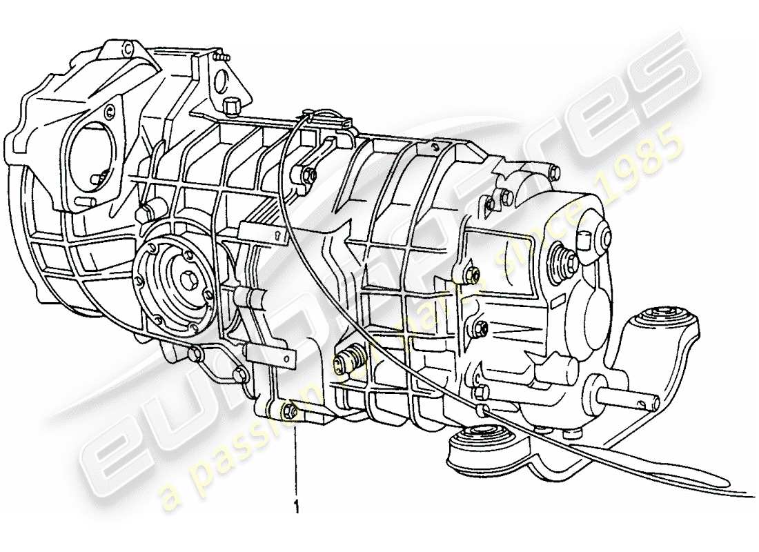 un diagrama de piezas del catálogo de piezas porsche 1999 (refurbished and exchange catalogue)