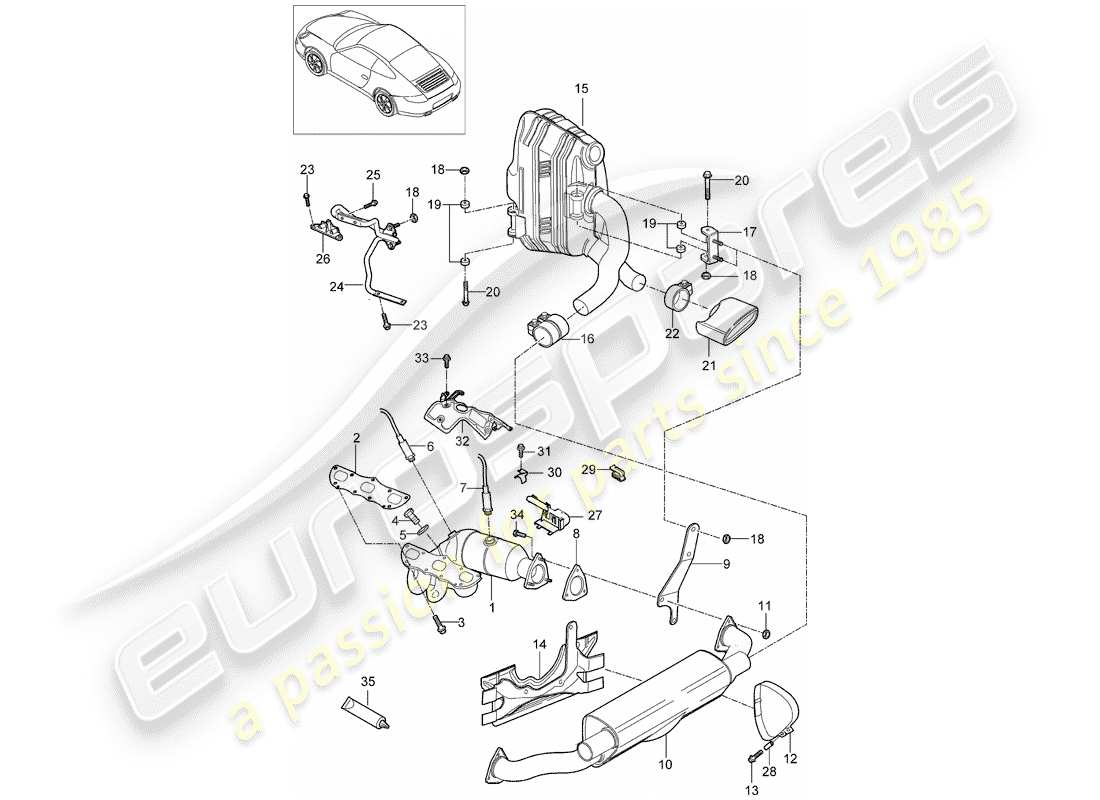 diagrama de pieza que contiene el número de pieza 9a160616801
