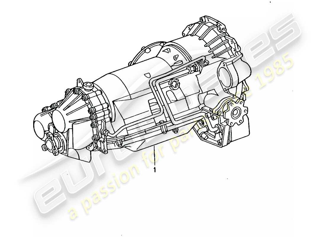 un diagrama de piezas del catálogo de piezas porsche 1991 (refurbished and exchange catalogue)