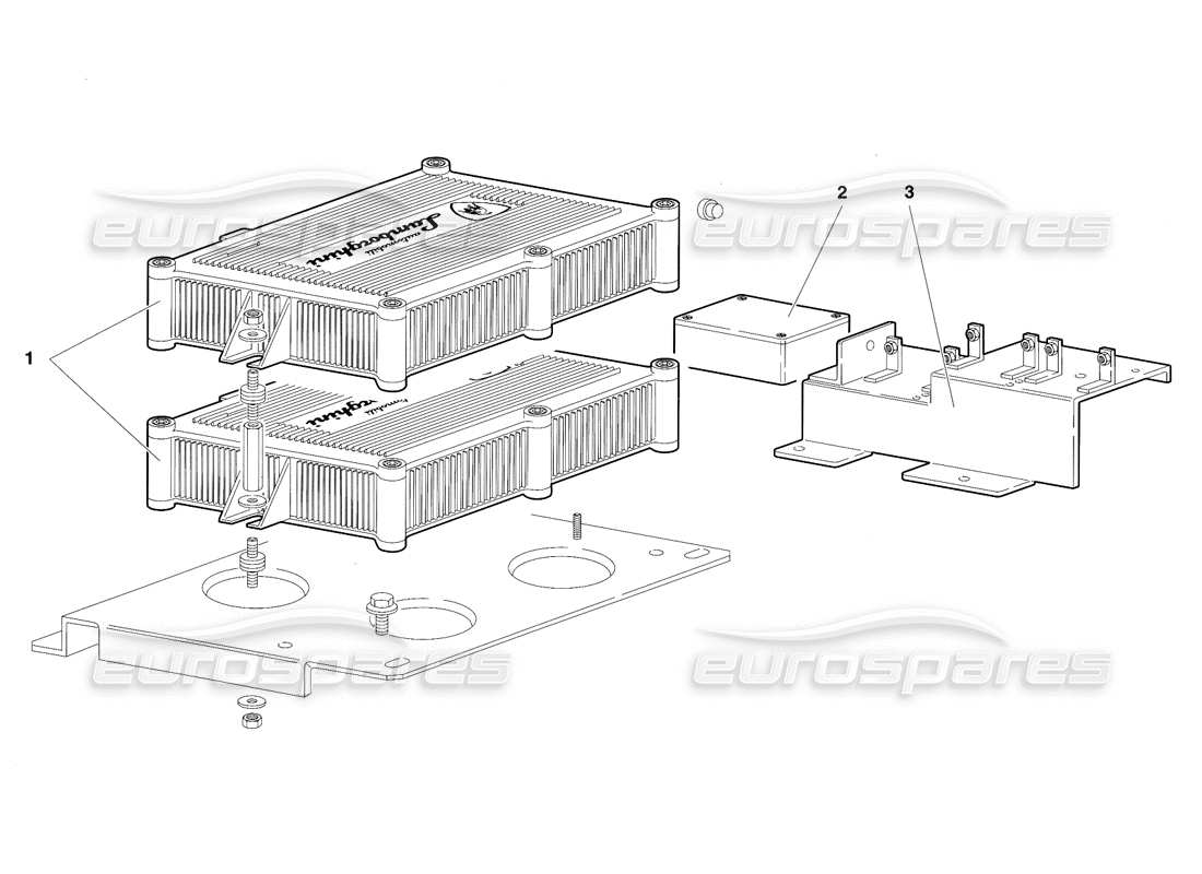 lamborghini diablo sv (1997) diagrama de piezas de las unidades de inyección electrónica