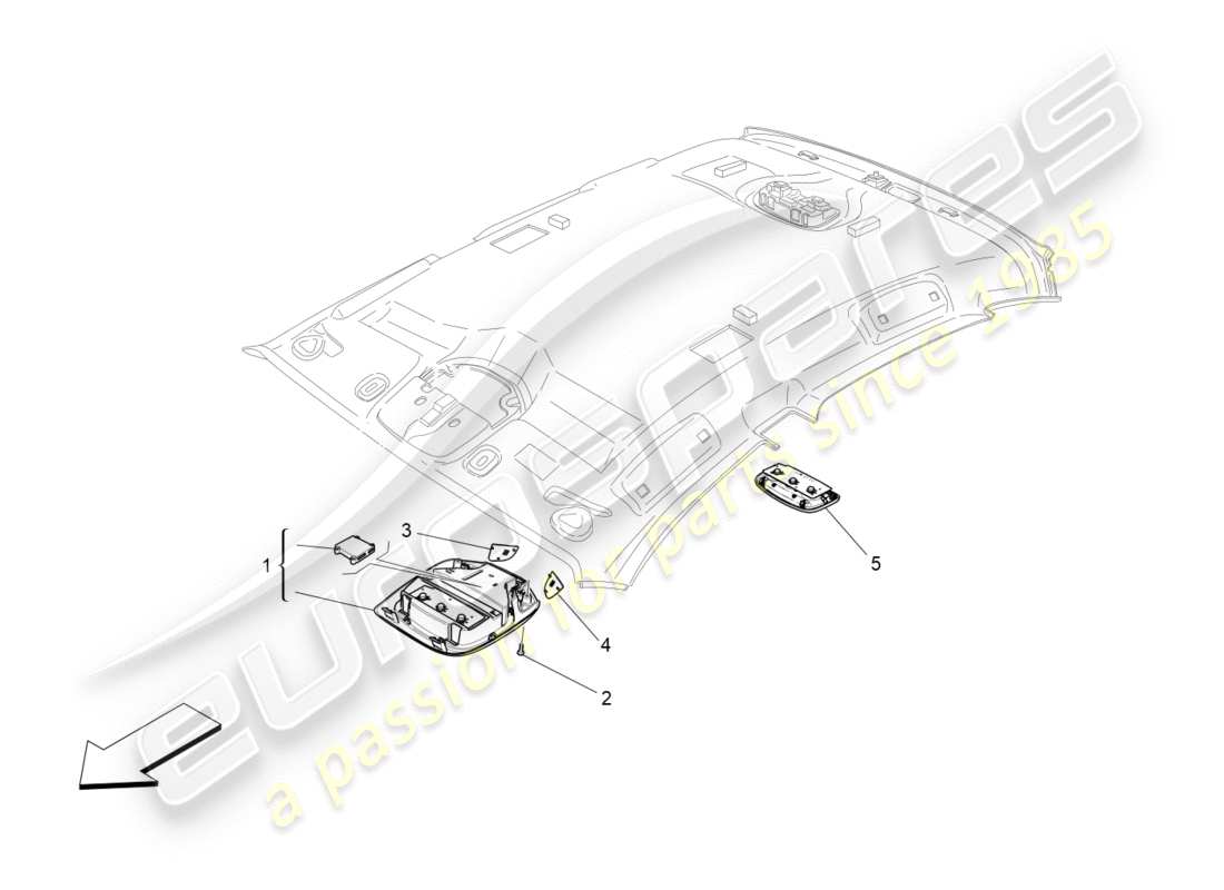 maserati qtp 3.0 bt v6 410hp (2014) dispositivos internos del vehículo diagrama de piezas