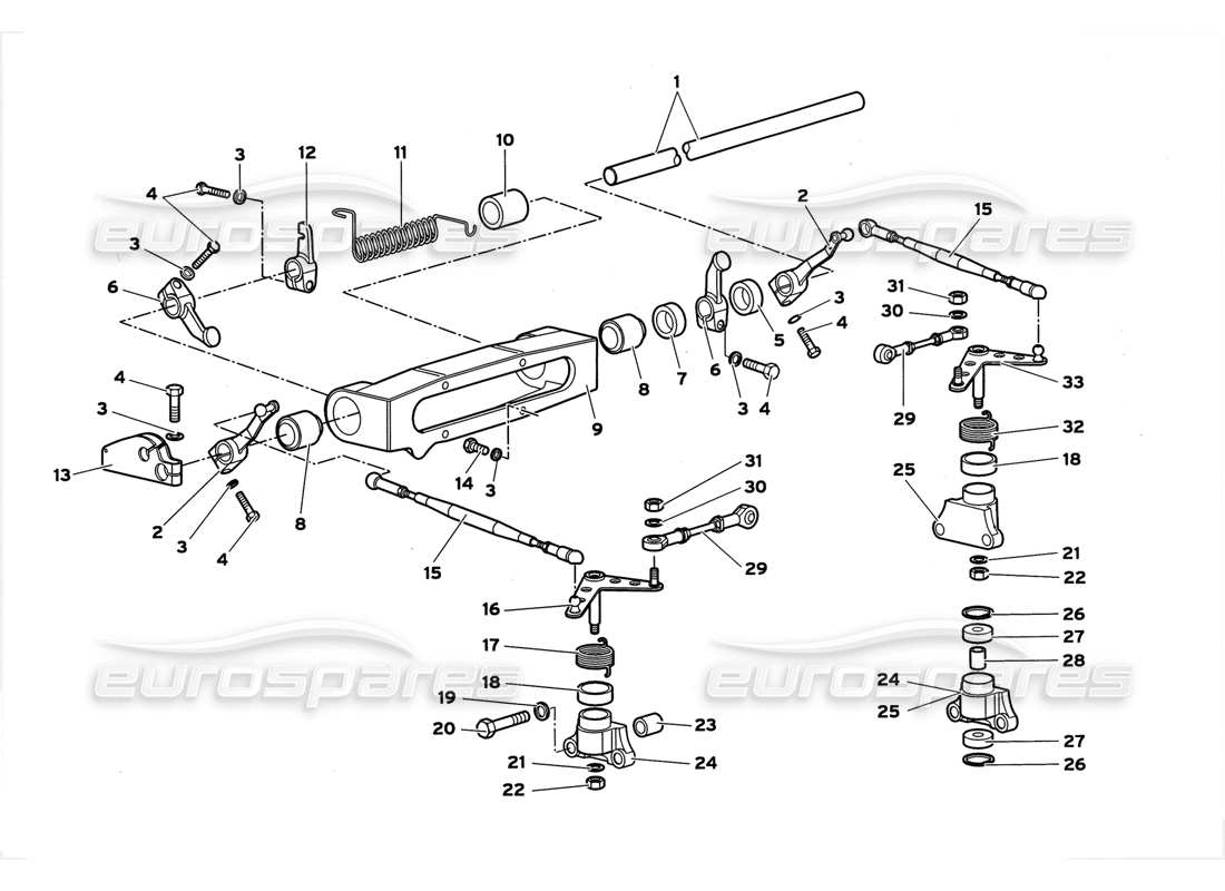lamborghini diablo gt (1999) cables del acelerador diagrama de piezas