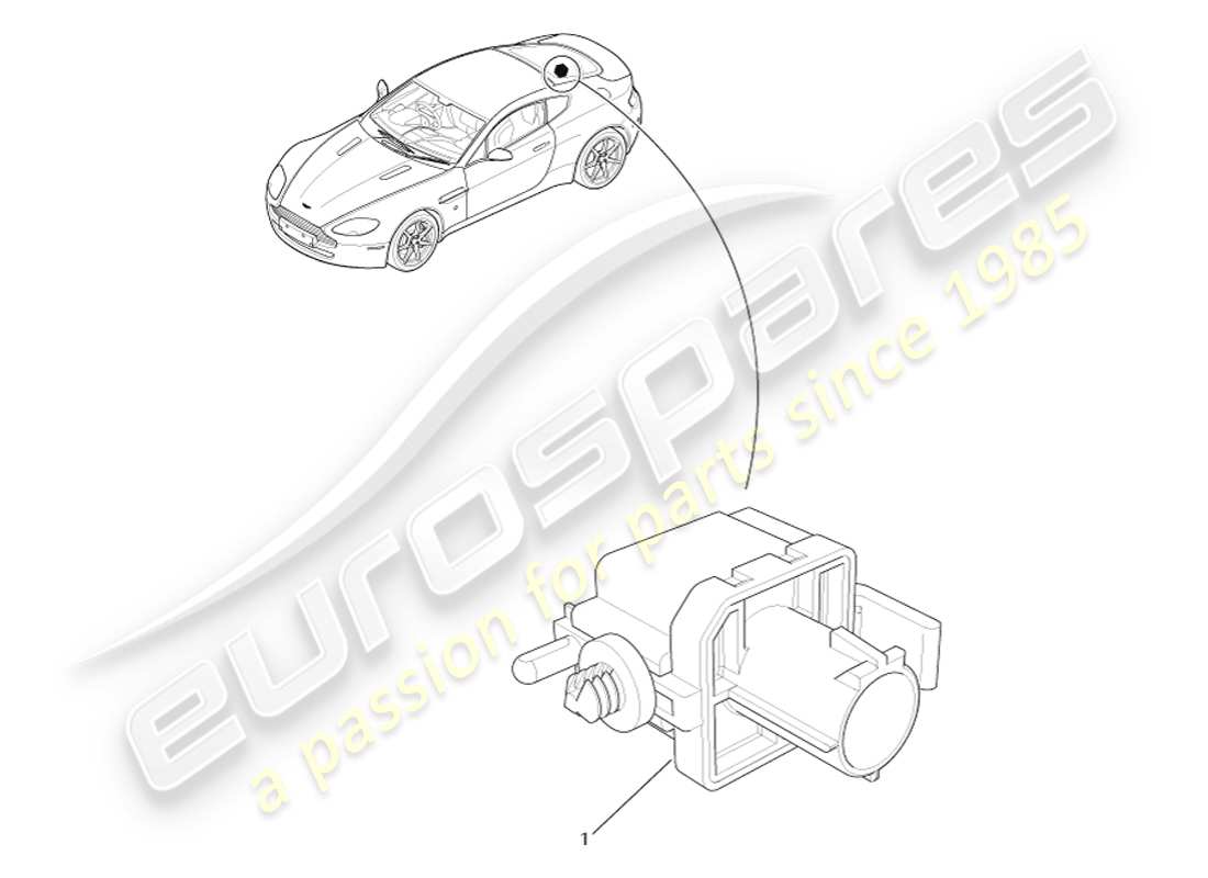 aston martin v8 vantage (2005) diagrama de piezas del sensor barométrico