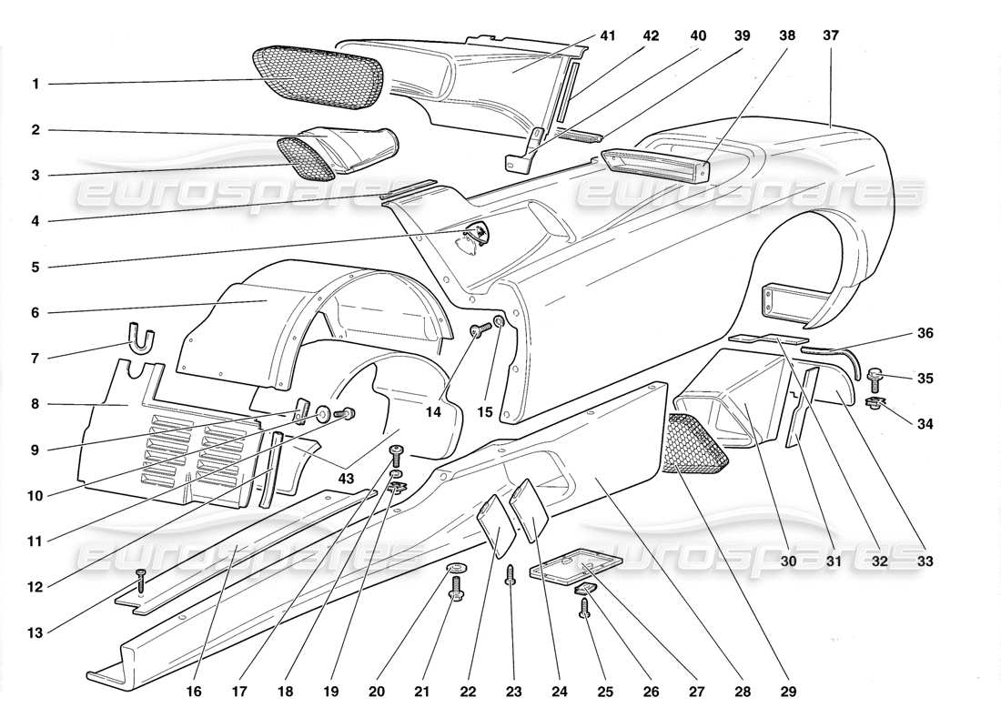 diagrama de pieza que contiene el número de pieza 009910301