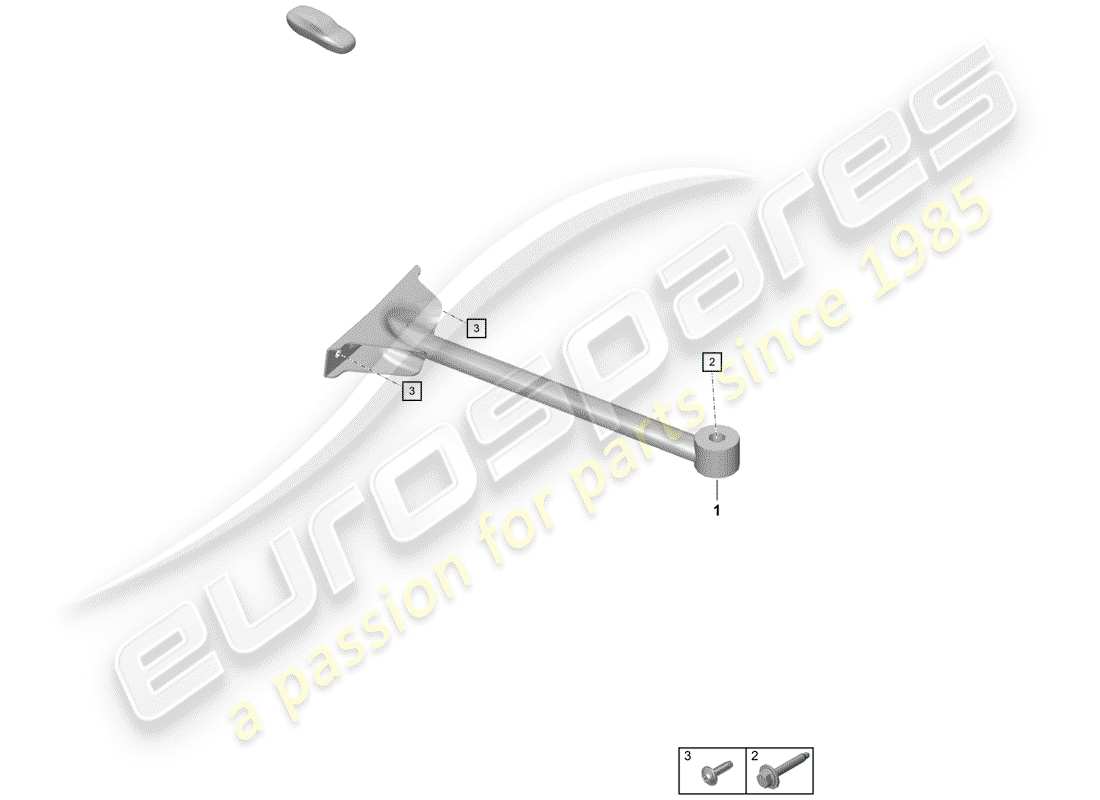 porsche 2019 (718 boxster spyder) puntal de domo diagrama de piezas