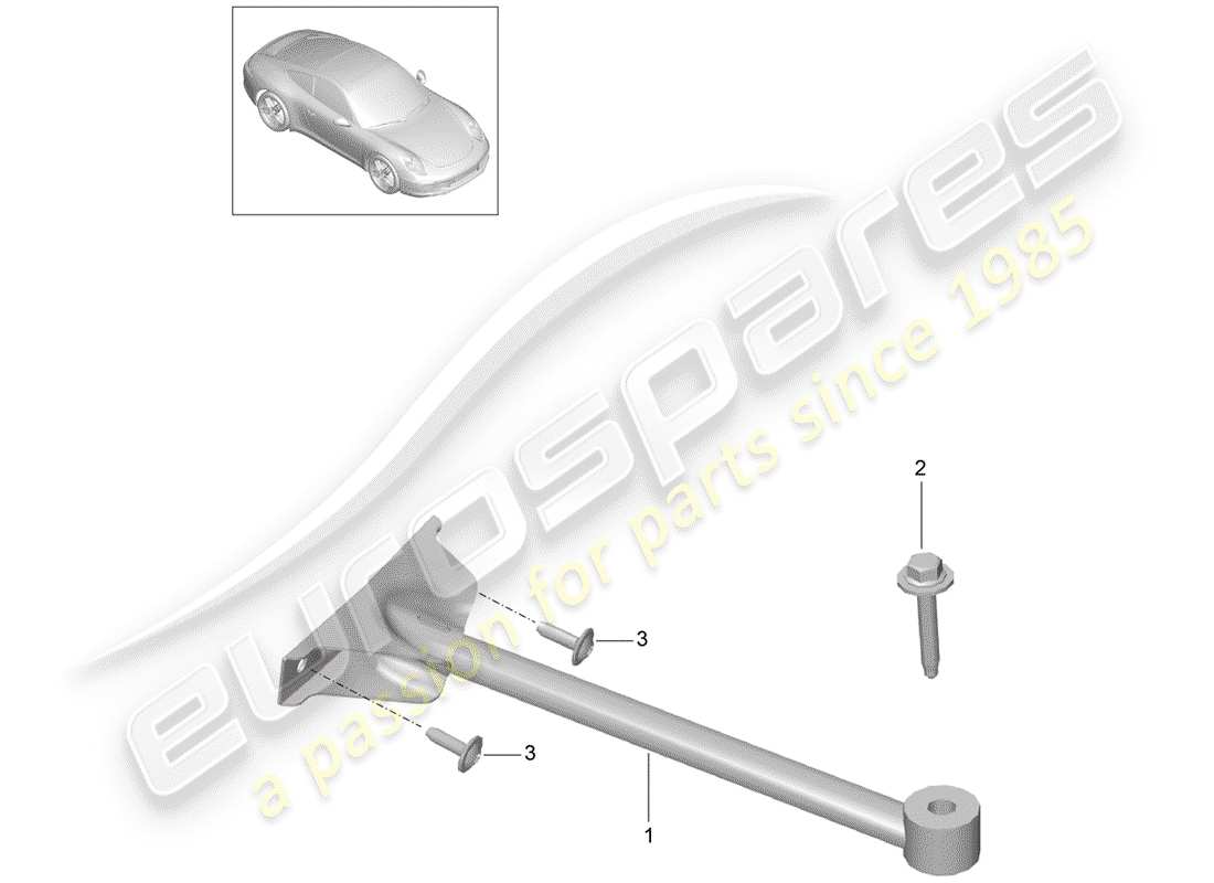 porsche 2013 (991-1) puntal de domo diagrama de piezas