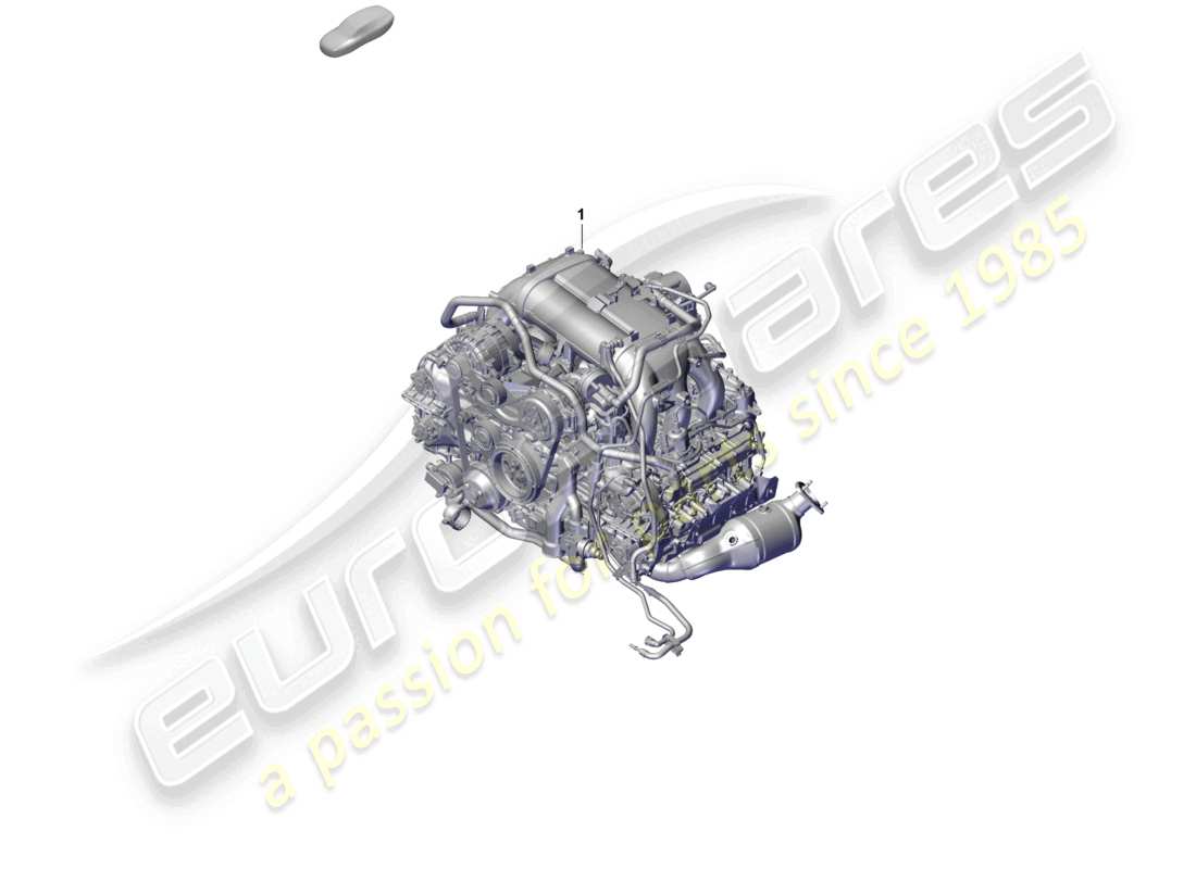 porsche 2020 (718 cayman) motor de repuesto diagrama de piezas