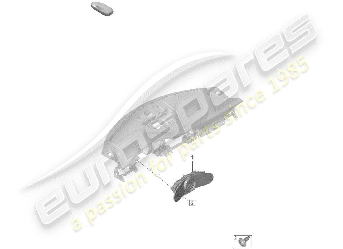 porsche 2020 (992-1) combinación de instrumentos diagrama de piezas
