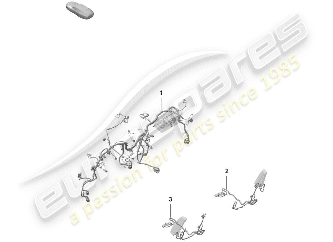 porsche 2019 (992-1) aprovechar diagrama de piezas