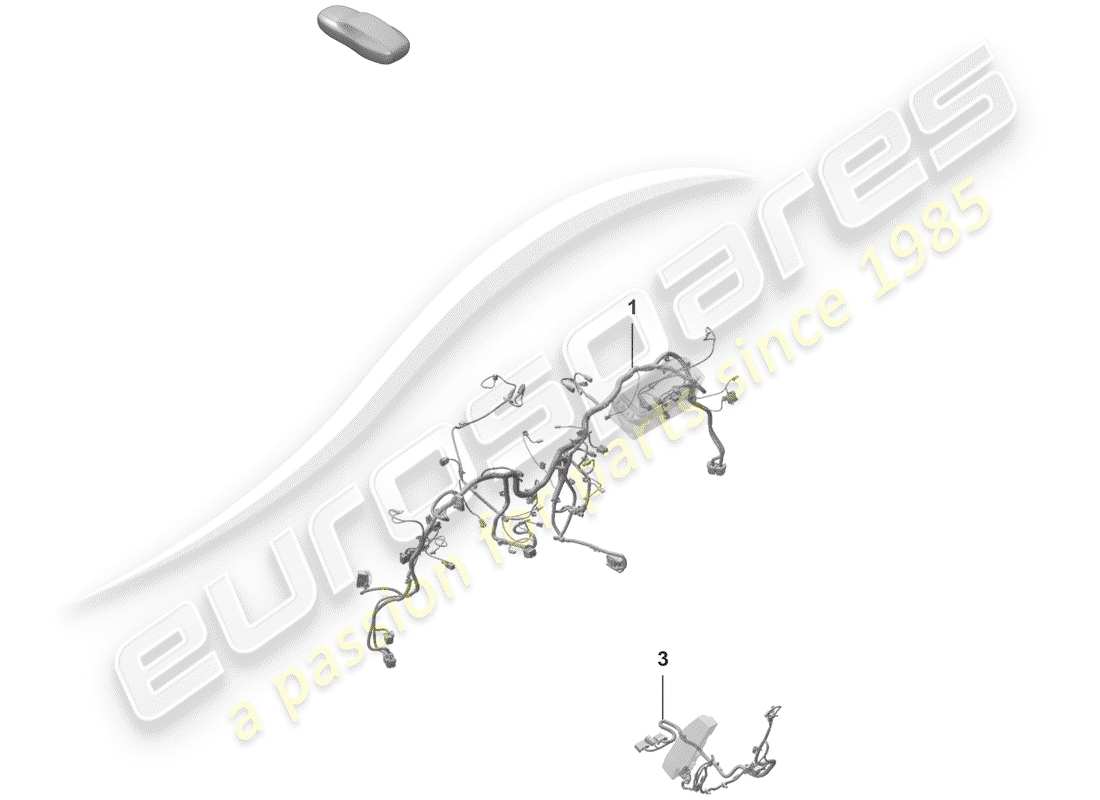 porsche 2020 (992-1) aprovechar diagrama de piezas