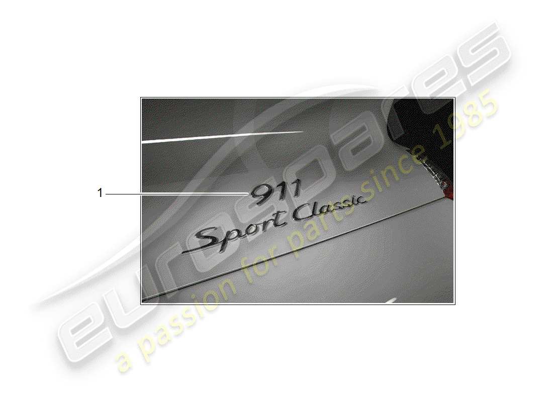 porsche 1994 (tequipment) inscripción diagrama de piezas