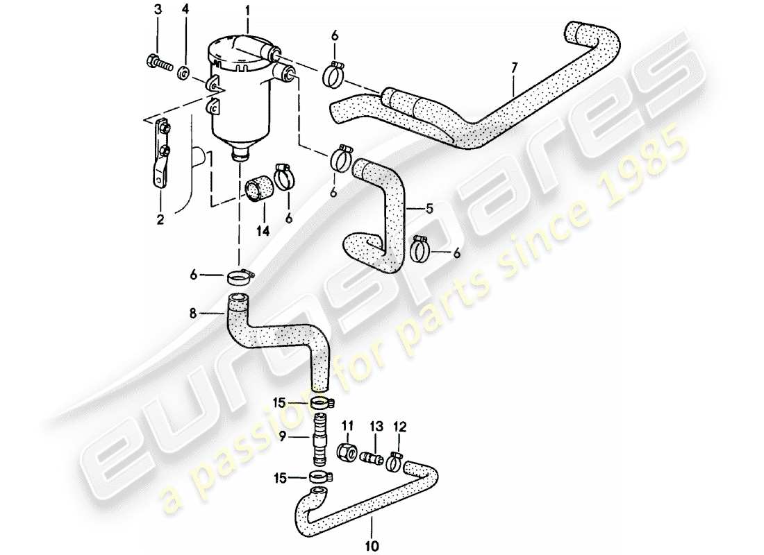 porsche 1982 (911) separador de aceite - - d - mj 1981>> diagrama de piezas