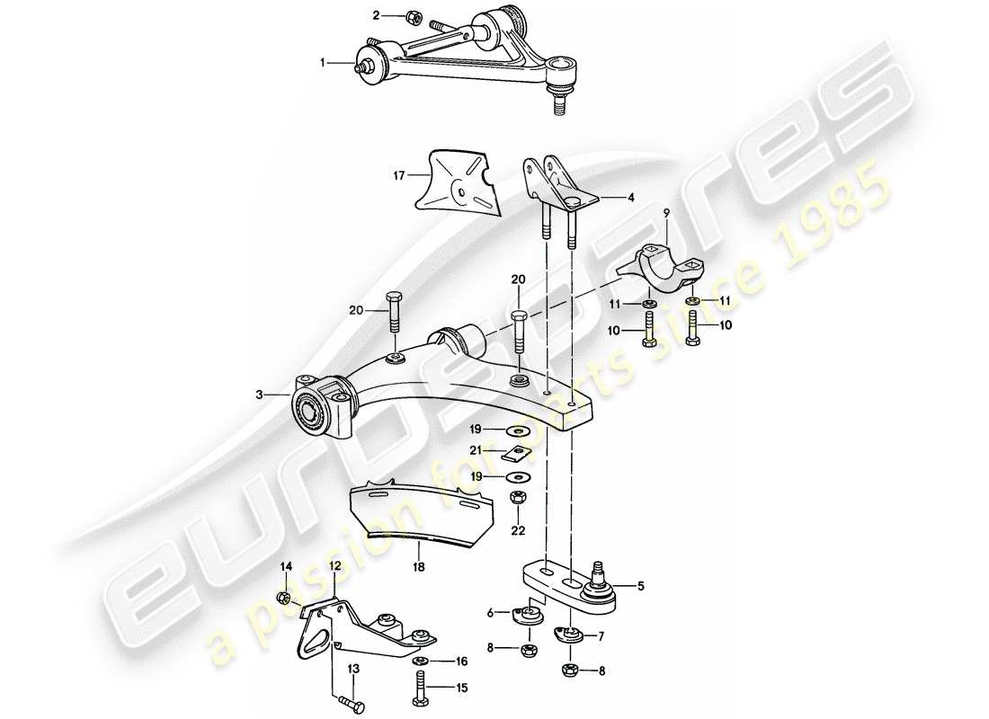 porsche 1979 (928) brazo estabilizador - ver información técnica - gr. 4no. 1/84 diagrama de piezas