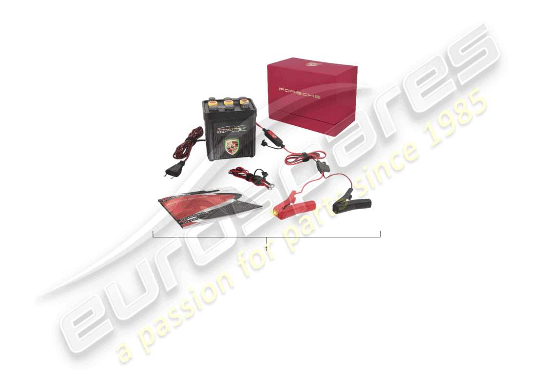 porsche 2001 (986 boxster) diagrama de piezas clásico del cargador 6v/12v (5a) porsche