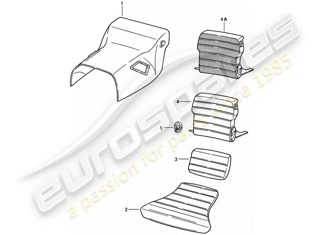 porsche 1983 (928) asiento de emergencia - forro - túnel - sin: - caja de estiba - d >> - mj 1984 esquema de piezas