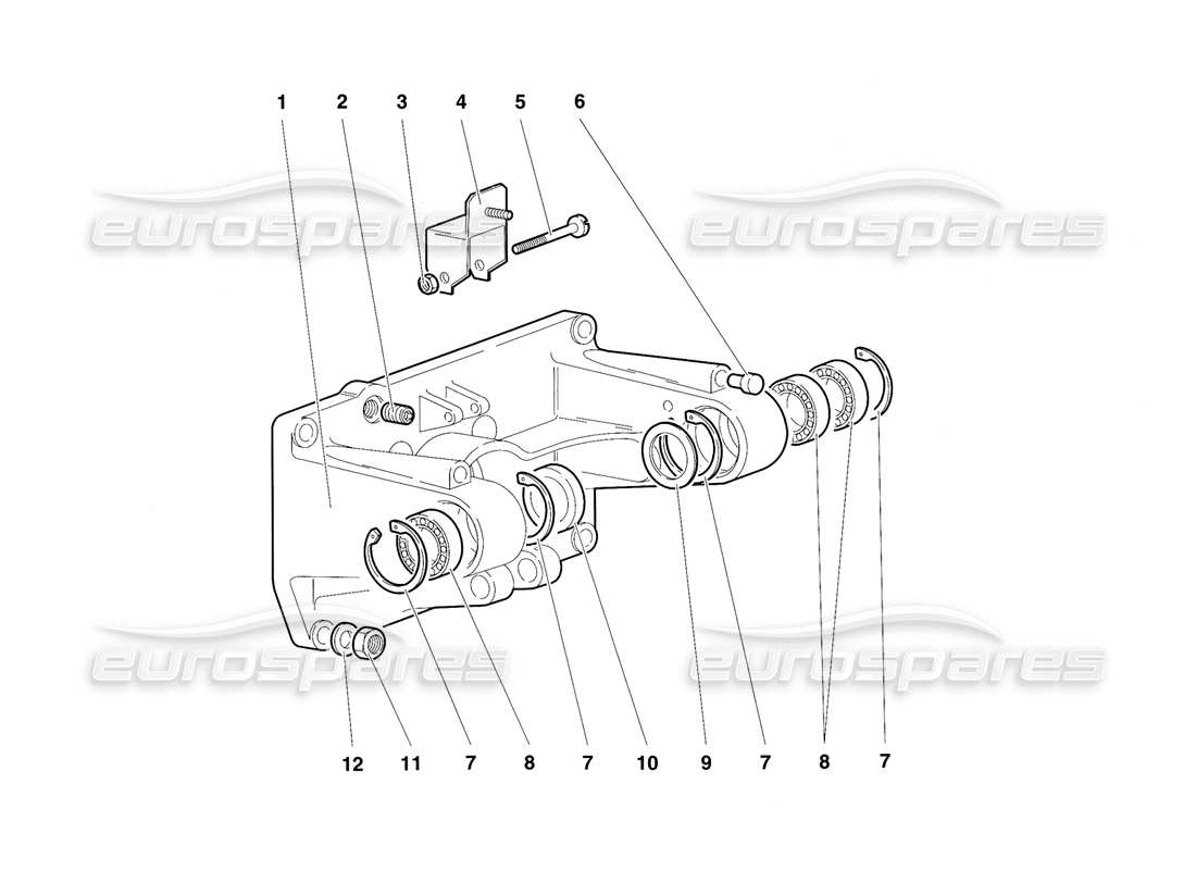 lamborghini diablo sv (1997) diagrama de piezas de montaje del pedal