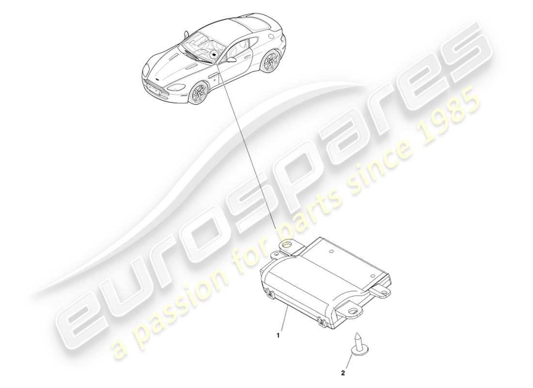 aston martin v8 vantage (2005) diagrama de piezas rke