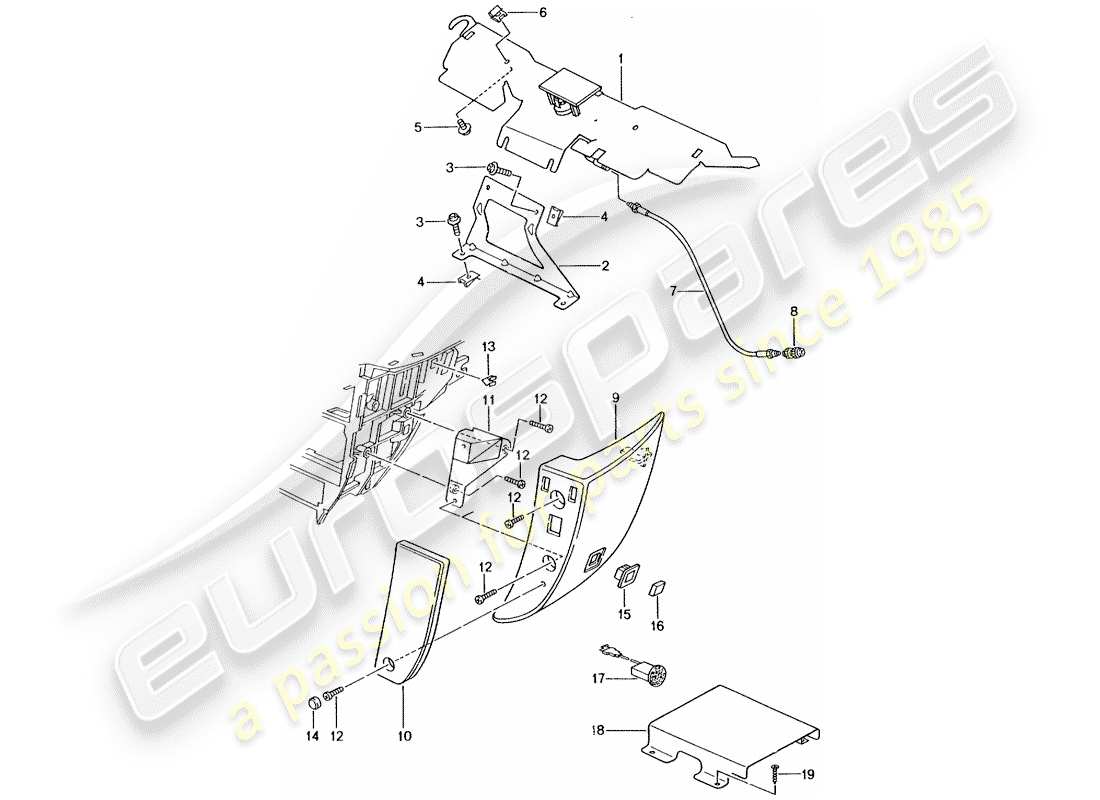 un diagrama de piezas del catálogo de piezas porsche 2002 (996 turbo / gt2)