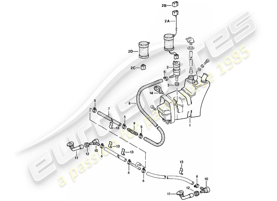 porsche 1981 (911) unidad arandela - sistema arandela - d - mj 1980>> diagrama de piezas