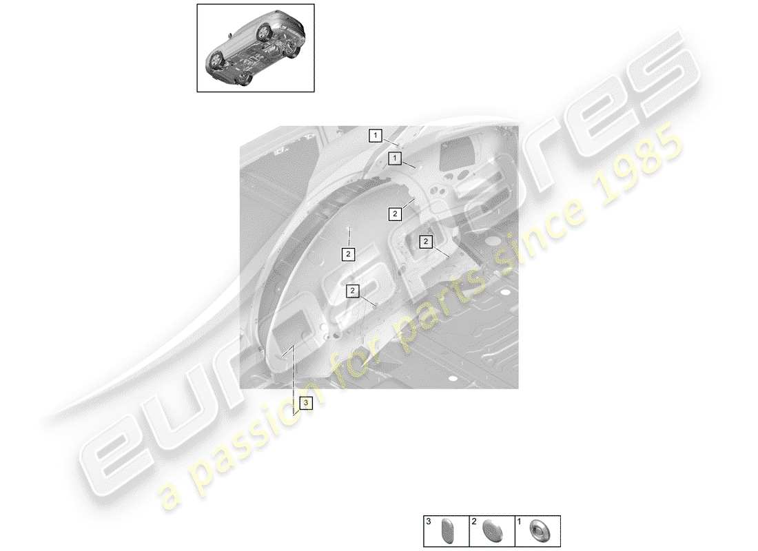 porsche 2018 (cayenne e3 9ya/9yb) enchufar diagrama de piezas